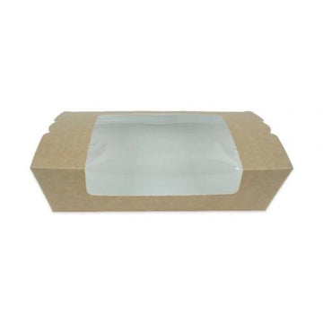 Pencereli Büyük Menü Box Kutu 14x10x5 cm 50 Adet