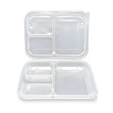 Özge Plastik Kapaklı 3 Bölmeli Kebap Kabı