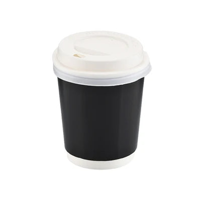 8 Oz Siyah Double Wall Karton Bardak