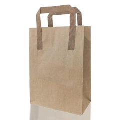 Düz Saplı Kraft Çantalar