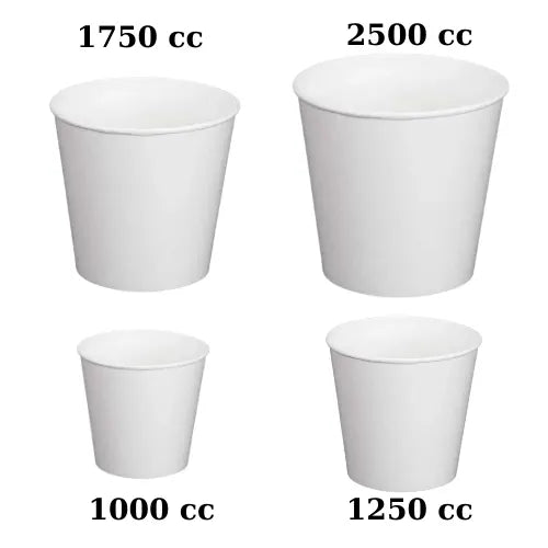 Beyaz Karton Kova 85 Oz (2500 cc) 100 Adet