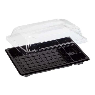 4 Bölmeli Sushi Servis Kabı Set 216x136 mm