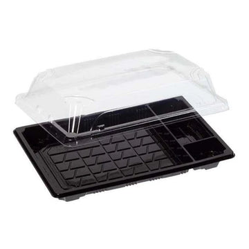 4 Bölmeli Sushi Servis Kabı Set 216x136 mm