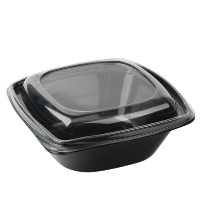 Plastik Kare Salata Kasesi Set 1000 cc