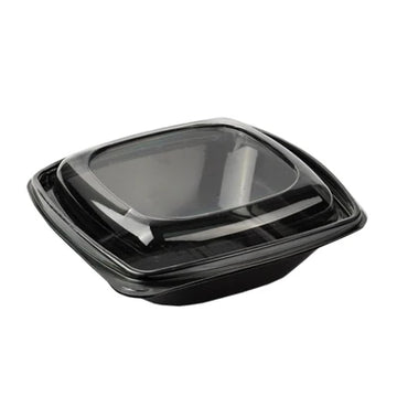 Plastik Kare Salata Kasesi Set 750 cc