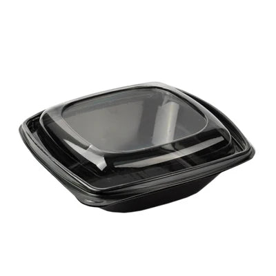 Plastik Kare Salata Kasesi Set 750 cc