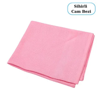Mikrofiber Sihirli Cam Bezi 42x68 cm - Pembe