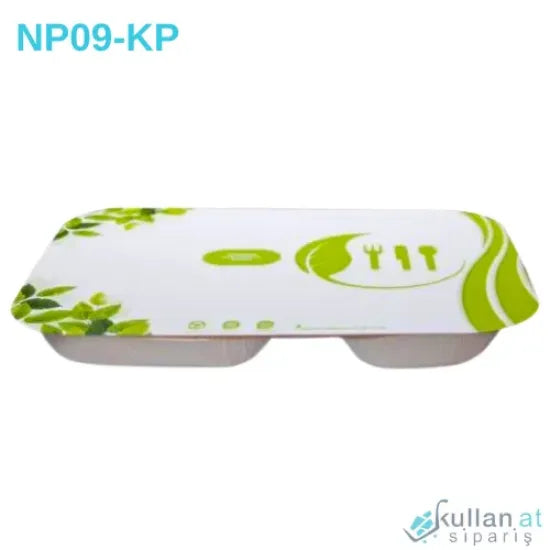 NP09 2 Bölemeli Karton Gıda Kabı Kapağı
