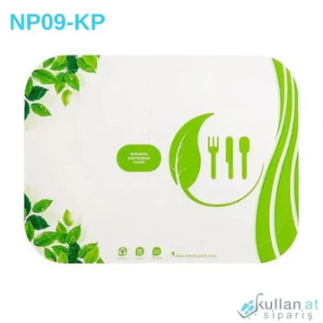 NP09 2 Bölemeli Karton Gıda Kabı Kapağı