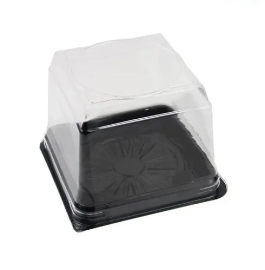 Özge Plastik Kare Yaş Pasta Kase Seti 12X12x9 cm