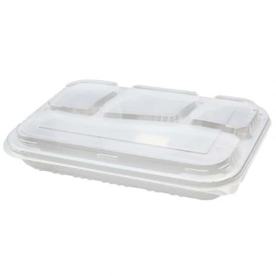 Özge Plastik 4 Bölmeli Kapaklı Kebap Kabı