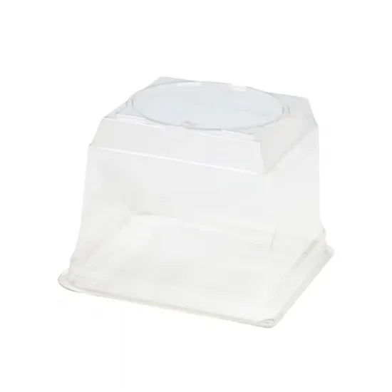 Özge Plastik Kare Yaş Pasta Kase Seti 12X12x9 cm