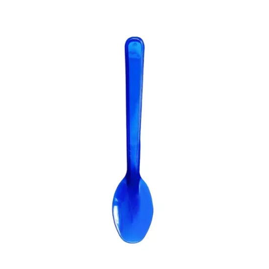 Lüks Plastik Dondurma Kaşığı Mavi 100 Adet