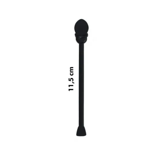 Tıkaçlı Karıştırıcı Orta 11,5 cm Siyah