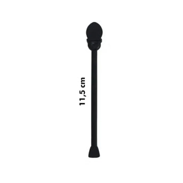 Tıkaçlı Karıştırıcı Orta 11,5 cm Siyah