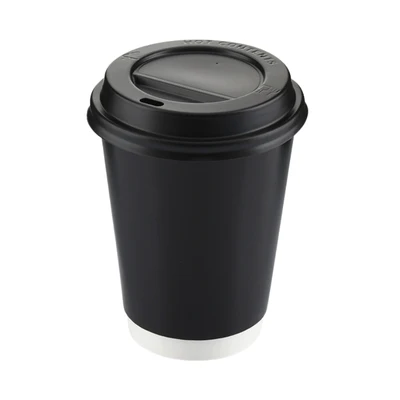 14 Oz Siyah Double Wall Karton Bardak