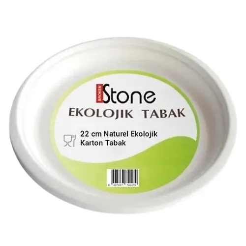 Ekolojik Karton Tabak 22 cm 50’Li