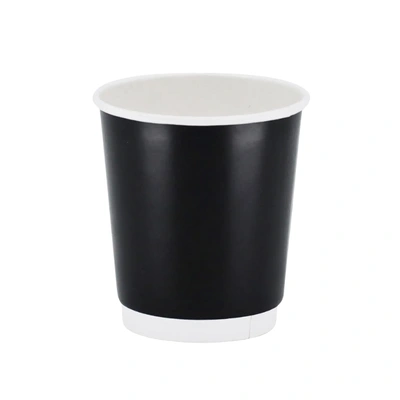 8 Oz Siyah Double Wall Karton Bardak