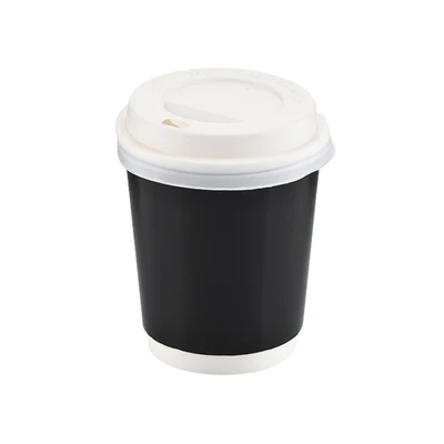 8 Oz Siyah Double Wall Karton Bardak