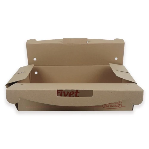 Saplı Lahmacun Kutusu Büyük 19x40x10 cm 100 Adet