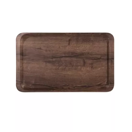 Ahşap Kaydırmaz Servis Tepsisi 24x34 cm