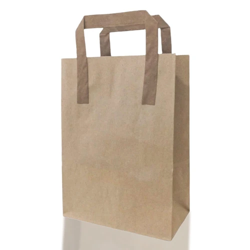 Düz Saplı Kraft Çanta 18x24x9 cm