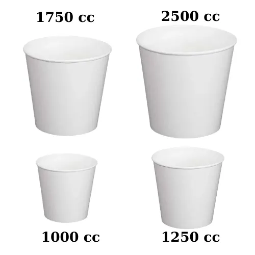 Beyaz Karton Kova 85 Oz (2500 cc) 100 Adet