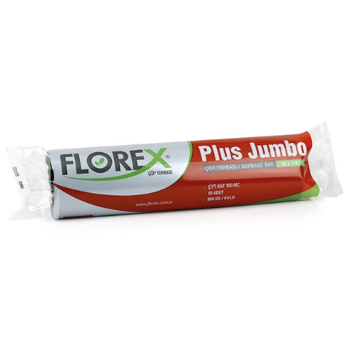 Florex Plus Jumbo Çöp Torbası 80x110 cm 800 gr