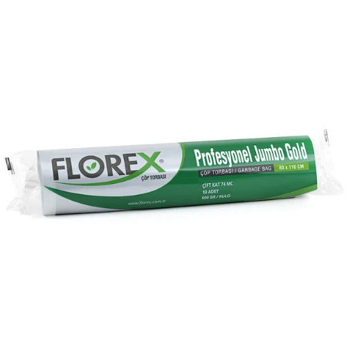  Florex Profesyonel Jumbo Gold Çöp Torbası 80x110 cm 600 gr