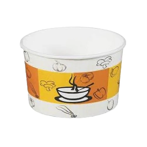 Orego 16 oz Karton Çorba Kasesi Kapaklı Set