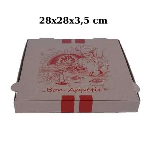 Standart Pizza Kutusu 28x28x3,5 cm 100 Adet