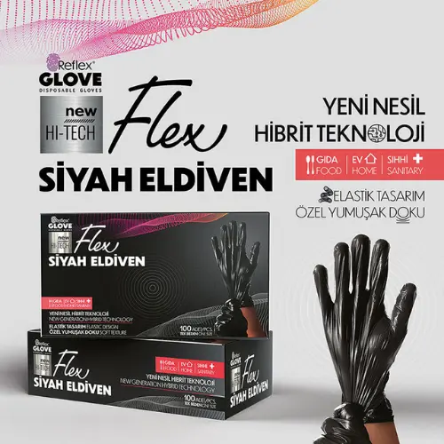 Reflex Flex Tpe Siyah Eldiven