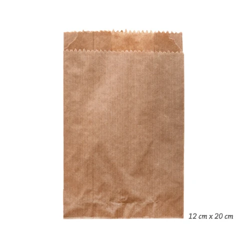 Çizgili Şamua Kraft Kese Kağıdı 12X20 cm 10 Kg