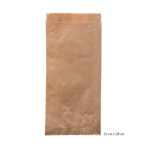 Çizgili Şamua Kraft Kese Kağıdı 12X28 cm 10 Kg
