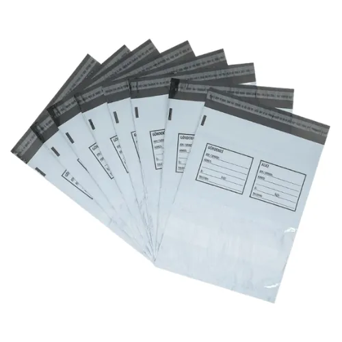 Şeffaf Cepli  Kargo Poşeti 25x30+5 cm 100 Adet