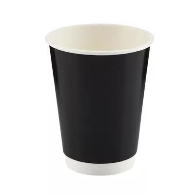 14 Oz Siyah Double Wall Karton Bardak