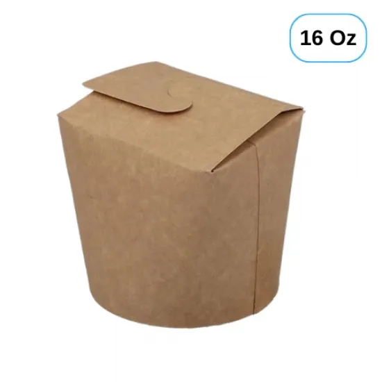 16 Oz Kraft Karton Noodle Kutusu 