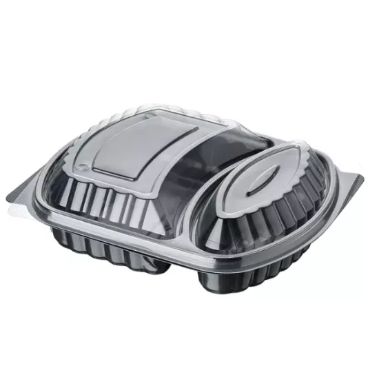 2 Bölmeli Mikrodalga Sıcak Yemek Kabı