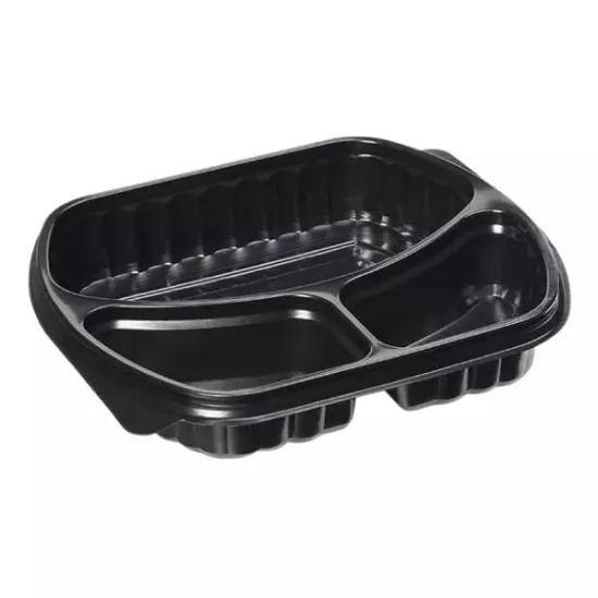 3 Bölmeli Mikrodalga Sıcak Yemek Kabı