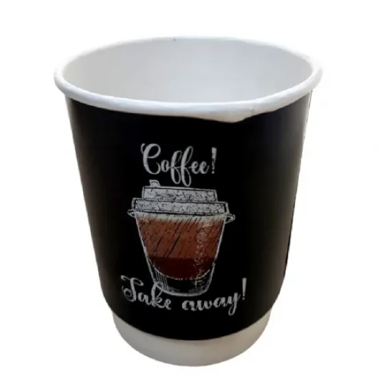 8 Oz Double Wall Take Away Karton Bardak