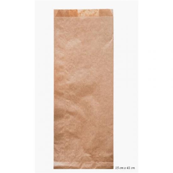 Çizgili Şamua Kraft Kese Kağıdı 15X41 cm 1100 Adet - Kraft Kese Kağıdı Toptan