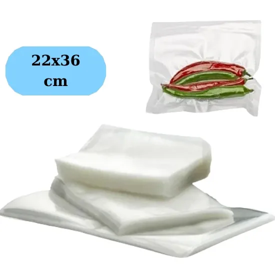 Düz Vakum Poşeti 22x36 cm -1 Kg- Vakum Naylonu