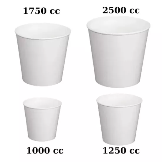 Beyaz Karton Kova 85 Oz (2500 cc) 100 Adet