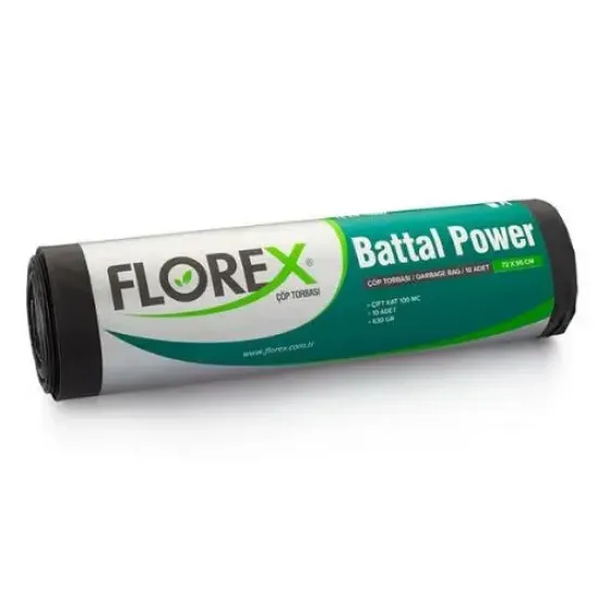 Florex Battal Power Çöp Torbası 72x95 cm 630 gr - Endüstriyel Çöp Poşeti