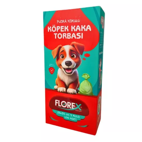 Florex Köpek Kaka Torbası Pudra Kokulu 5 Rulo