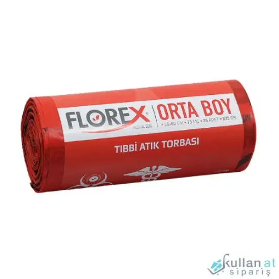 Tıbbi Atık Çöp Torbası Orta Boy