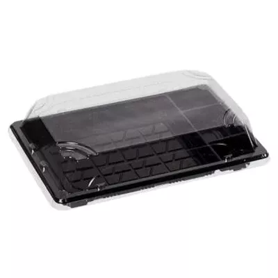 4 Bölmeli Sushi Servis Kabı Set 216x136 mm