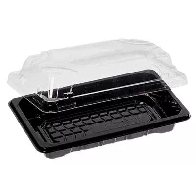 Plastik Sushi Servis Kabı Set Küçük 160x91 mm