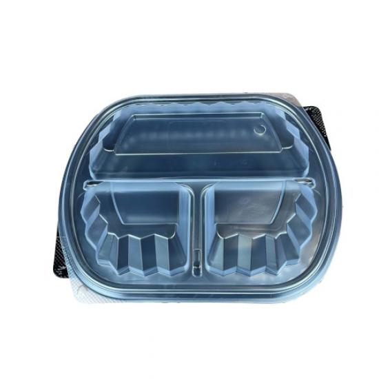Özge Menü Box 3 Bölmeli Yemek Kabı 02 Set - 3 Bölmeli Mikrodalga Kaplar