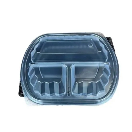 Özge Menü Box 3 Bölmeli Yemek Kabı 02 Set - 3 Bölmeli Mikrodalga Kaplar